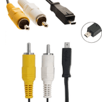 Cabo-RCA-AV-x-U-8--Mini-USB-8-Pin--para-Cameras-Kodak-Easyshare