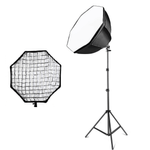 Kit-Iluminacao-Continua-Greika-Agata-III-2x-Octabox-60cm-com-Grid-Lampadas-150W-e-Tripes--110v-