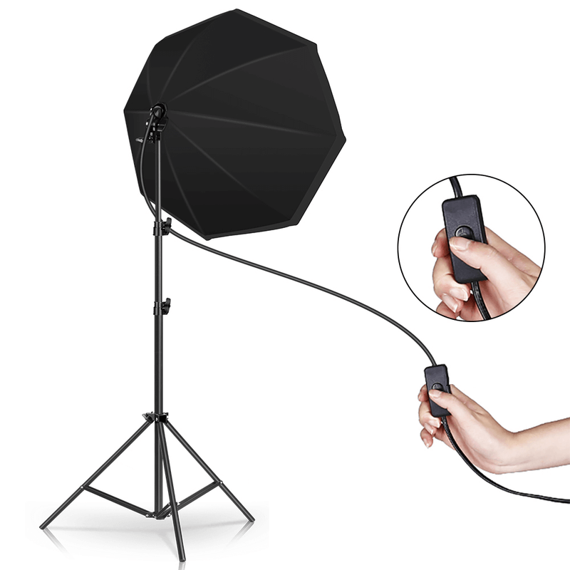 Kit-Iluminacao-Continua-2x-Softbox-Octogonal-70cm-Led-Branco-30w-e-Tripes--Bivolt-