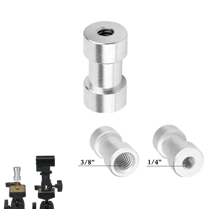 Adaptador-Spigot-FLH-07-Rosca-1-4--e-3-8--para-Suportes-de-Estudio-e-Iluminacao