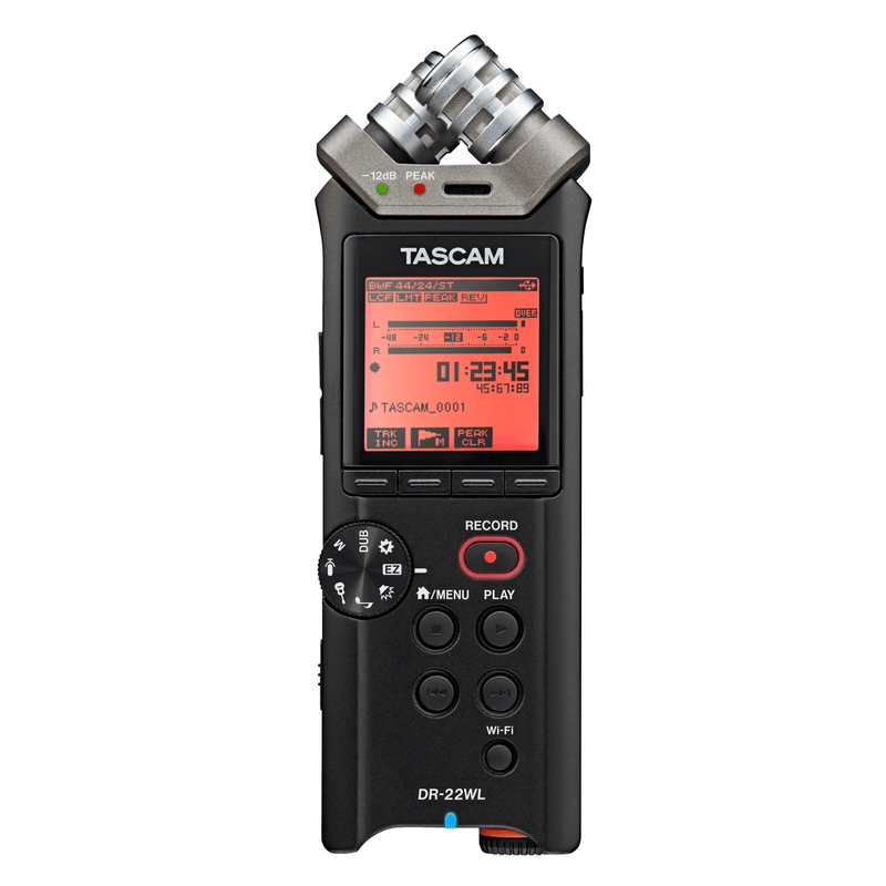 Gravador-Digital-Portatil-Tascam-DR-22WL-com-Wifi