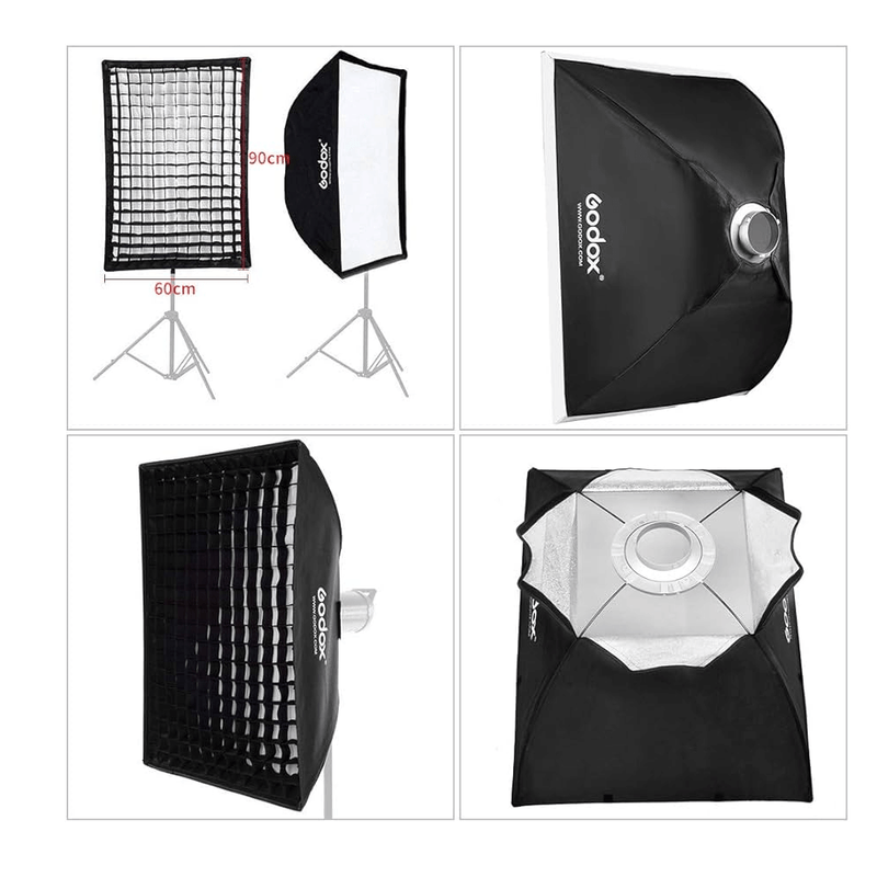 Softbox-Godox-60x90cm-com-Grade-Retangular-com-Montagem-Bowens