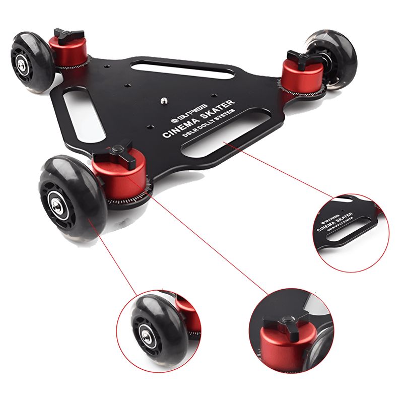 Dolly-Skate-Triplo-SK-3B-Cinema-com-Escalas-para-Cameras-DSLR-e-Filmadoras