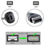 Cabo-FireWire-400-para-Sony-1394-i.Link-6x4-Pinos-Macho--IEEE-1394-