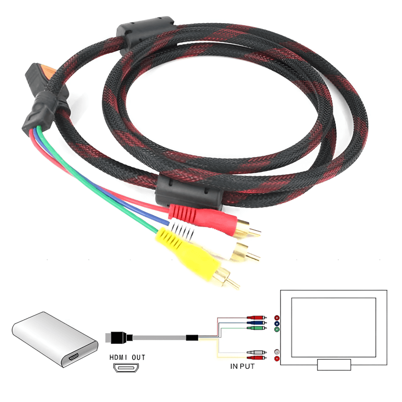 Cabo-Transmissor-de-Sinal-HDMI-para-AV-RCA--1.5m-