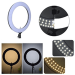 Iluminador-LED-Ring-Light-12”-Bi-Color-60W-com-Suporte-de-Celular-e-Fonte--Bivolt-