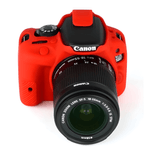 Capa-de-Silicone-para-Canon-SL1---100D--Vermelha-